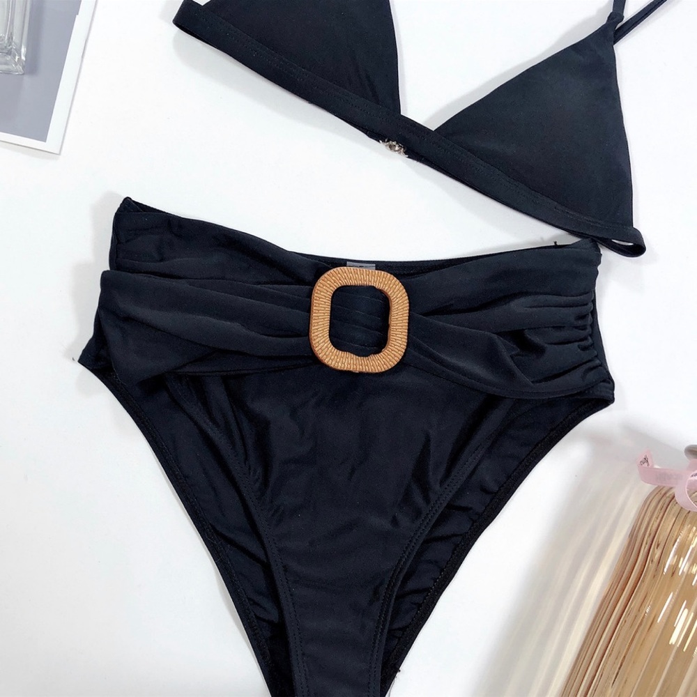 2458 black high waist swimsuits - Picture 5 of 7